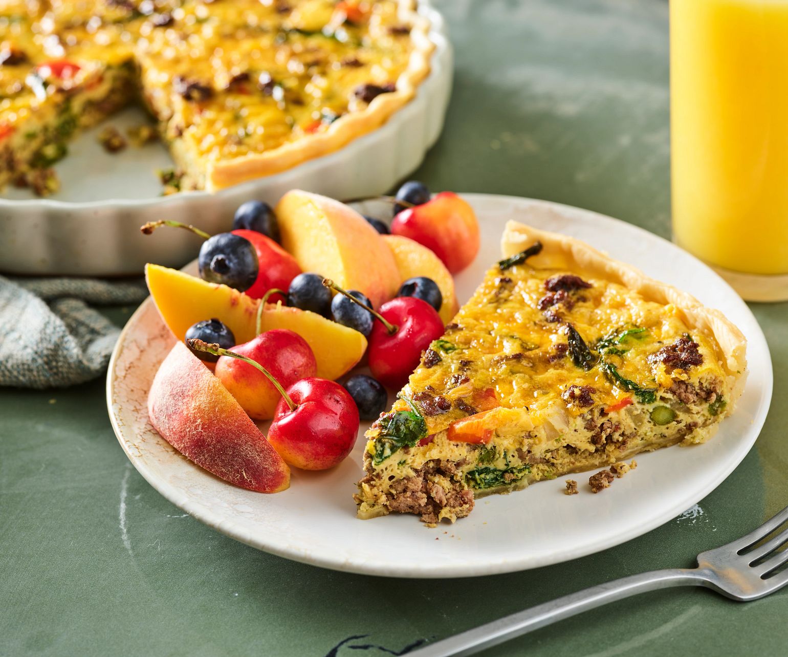 Beef & Veggie Quiche
